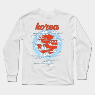 Korea rising sun logo. Long Sleeve T-Shirt